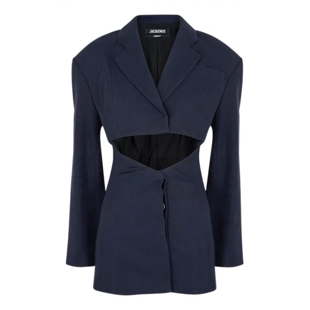 Jacquemus
L'Année 97 linen mini dress
Navy
Size 36
